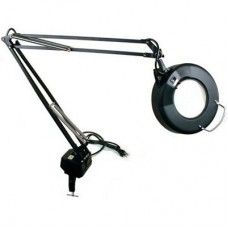 Illuminated Magnifier Table Lamp (black, 2x)