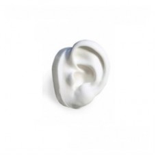 White Silicone Display Ear Only - LEFT Ear