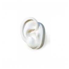 White Silicone Display Ear Only - RIGHT Ear
