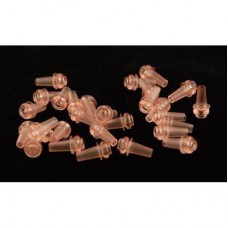 Bio-Logic OAE Preemie Eartips - Transparent Peach / Pink, 3-5mm (100 / bag)