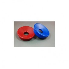 Supra-Aural Earphone Cushion Set - Regular Size, Red+Blue (pair)