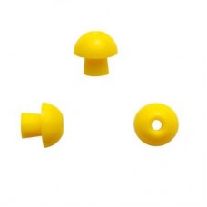 Sanibel Silicone Mushroom-Shaped Eartips - Yellow, 12mm (100 / bag)