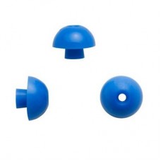 Sanibel Silicone Mushroom-Shaped Eartips - Blue, 15mm (100 / bag)