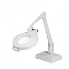 DAZOR CIRCLINE LED MAGNIFIER WITH DESK BASE - WHITE COLOR