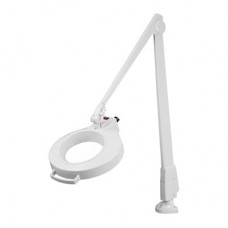 DAZOR CIRCLINE LED MAGNIFIER WITH CLAMP - WHITE COLOR
