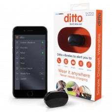 Ditto Black Bluetooth Vibrating Cell Phone Signaler and Alarm Clip
