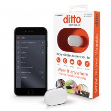 Ditto White Bluetooth Vibrating Cell Phone Signaler and Alarm Clip